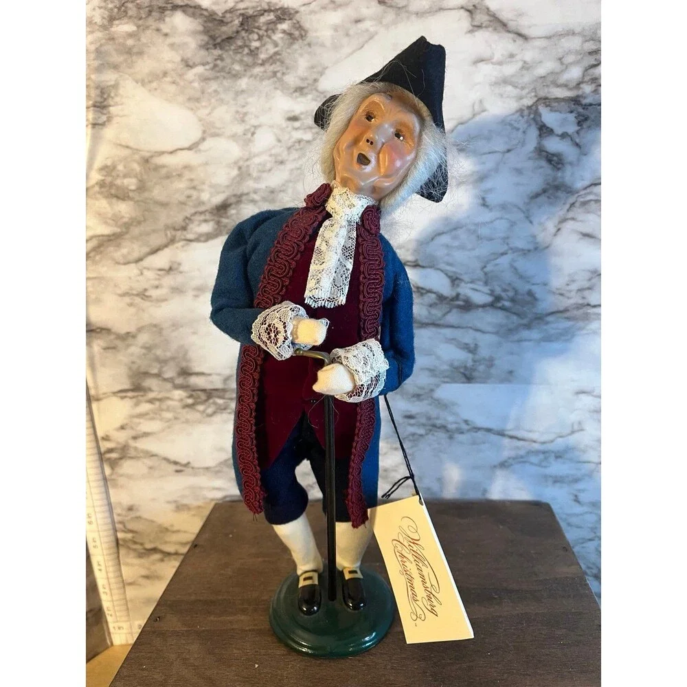 Byers Choice Williamsburg Colonial Gentleman  w/ Cane 1999